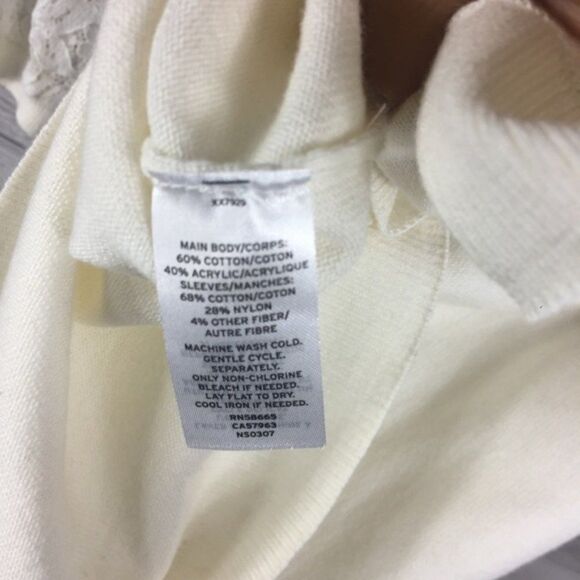 14th & Union Crochet Lace Sleeve Sweater - Picture 4 of 4